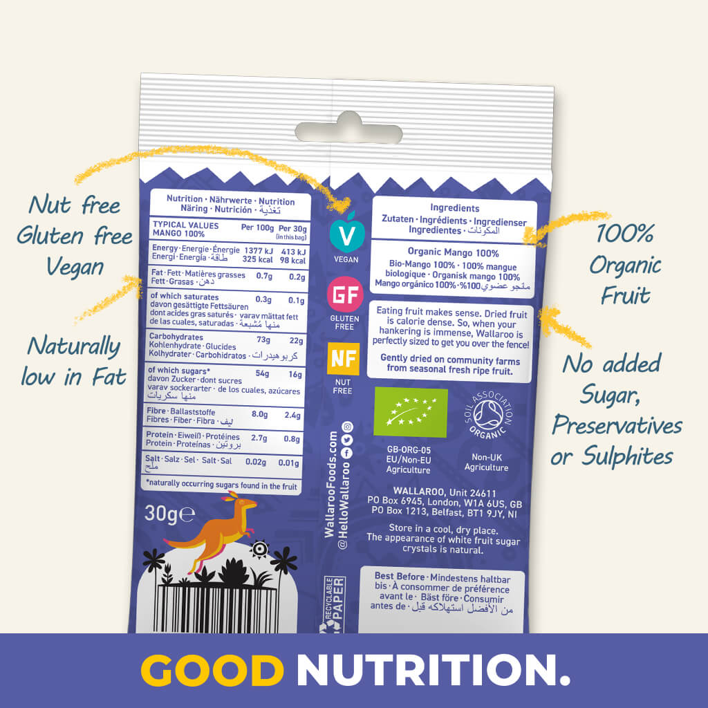 Organic Gently Dried Mango Slices